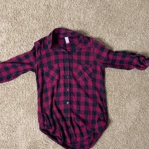 Plaid long sleeve